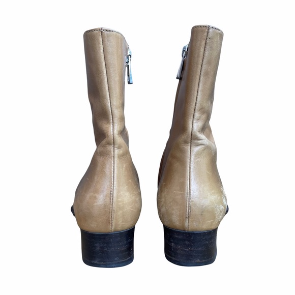 Vintage Bally Fraita Tan Leather Boot EU 39 US 8.5 - Picture 3 of 4